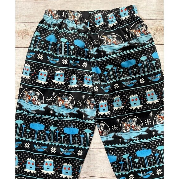 NEW MENS THE JETSONS AEROPOSTALE CRUSHED VELVET FEEL LOUNGE PANTS PAJAMAS SMALL - Picture 4 of 6